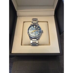 TAG Heuer Carrera 39mm Blue Dial Steel Quartz Mens Watch WBN1112 Box & Links